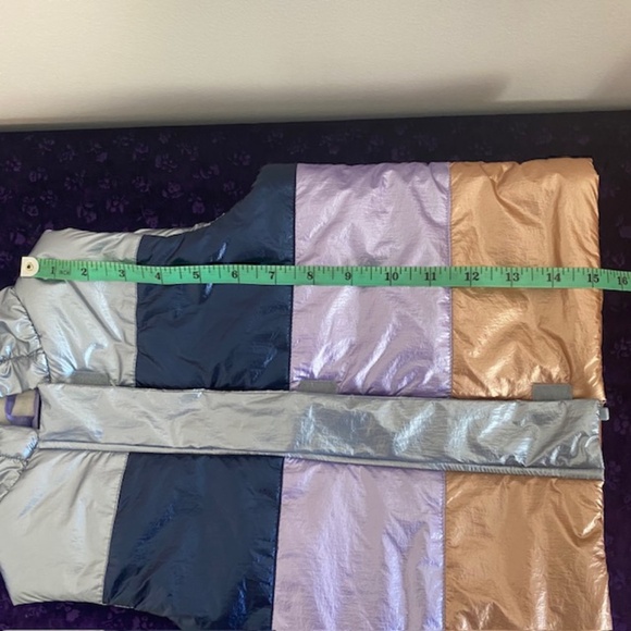 ANDY & EVAN Puffy Multicolour Hooded Vest for Kids Size 3T - Picture 6 of 7